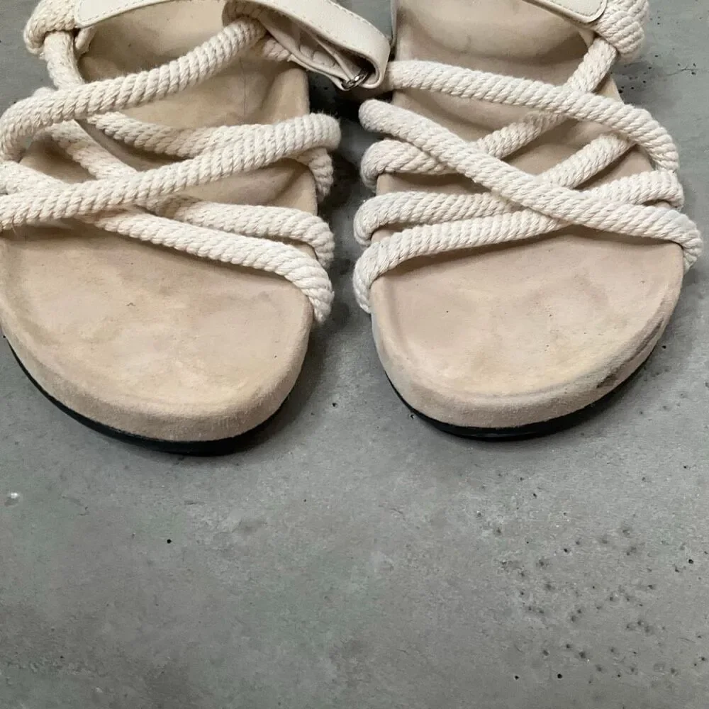 Zara Low Knotted Sandals - Picture 6 of 7